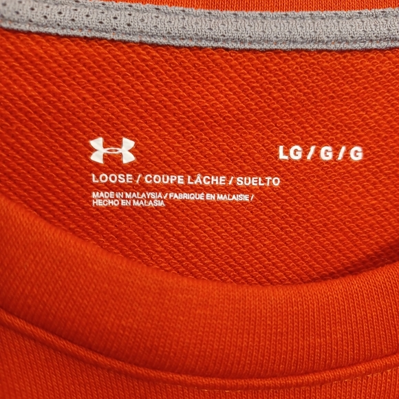 Under Armour Large Sweatshirt Red LongSleeve. - Picture 4 of 4